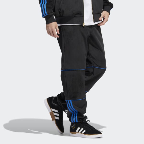 Svart Tyshawn Velour Track Pants (Gender Neutral)