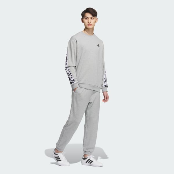 グレー ワーディングパック ルーズフィット 厚手のフレンチテリー スウェットシャツ