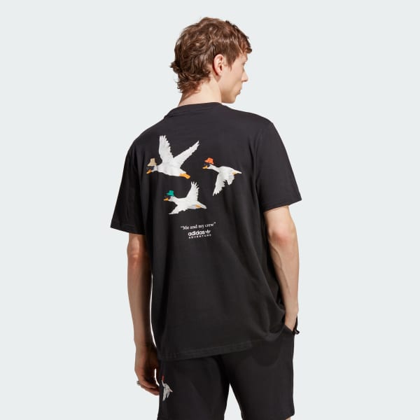 cerná Tričko adidas Adventure Graphic Duckies 