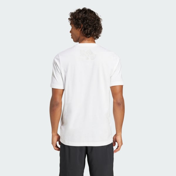 Blanc T-shirt de tennis graphique London