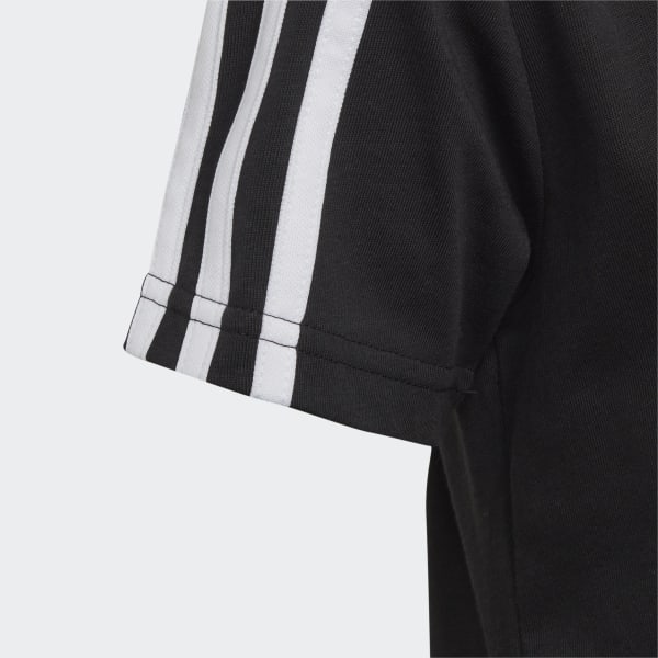 Schwarz Essentials 3-Streifen Cotton T-Shirt
