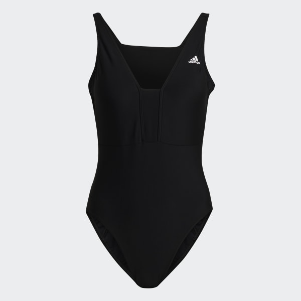 Preto Fato de Banho 3-Stripes Iconisea C1571