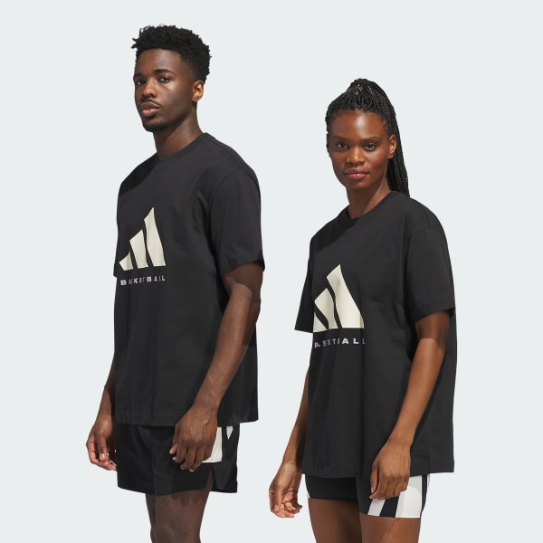 Đen Áo Thun adidas Basketball (Unisex)