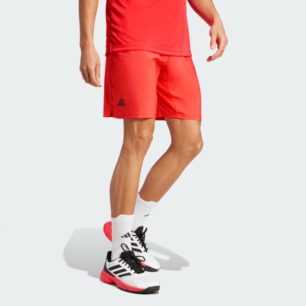 Rot Club Tennis Climacool 3-Streifen Shorts