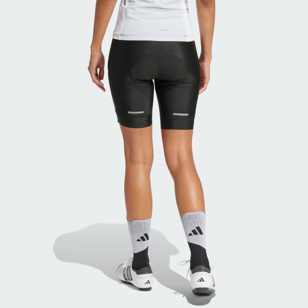 Black Essentials 3-Stripes Padded Cycling Shorts