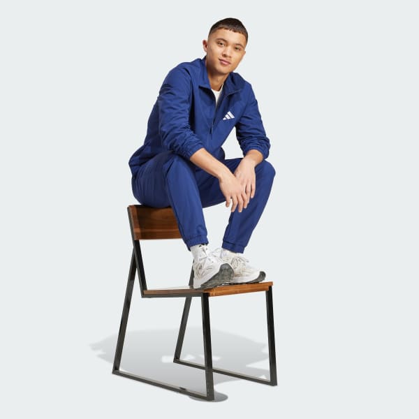 blauw Essential Small Logo Windjack