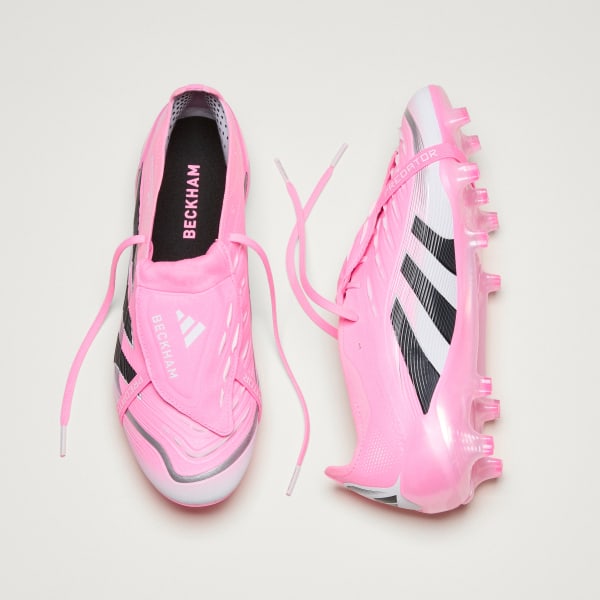 Rose Chaussure de football PREDATOR ELITE Languette Repliable Terrain Souple Beckham