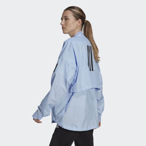 Blue MYSHELTER Windweave Cardigan