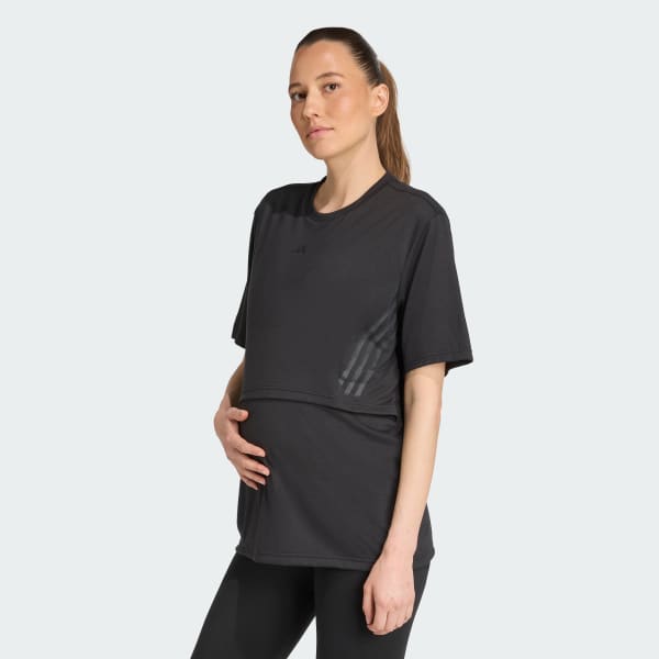 Negro Playera de Maternidad