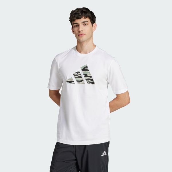 bílá Tričko Codes Camo Graphic