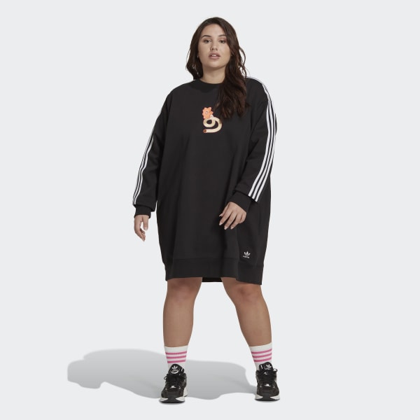 cerná Šaty Crew (Plus Size) ETW65