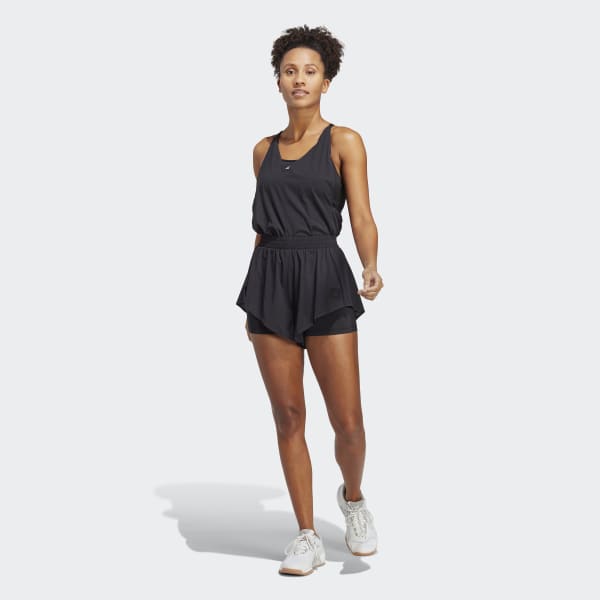 adidas Women's Best of adidas Woven One-Piece With Inner Leggings ...