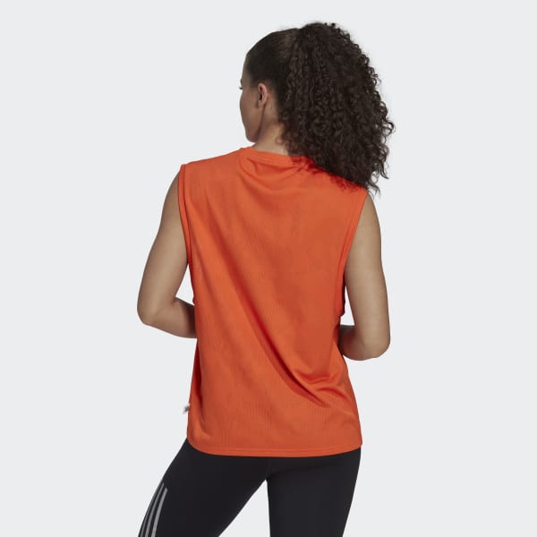 Orange Made To Be Remade Running Tanktop