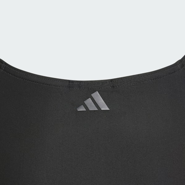 Schwarz Performance Big Bars Kids Badeanzug