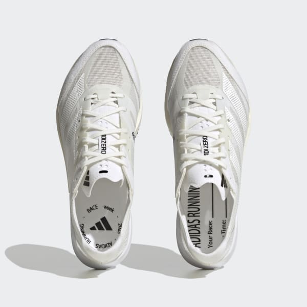 Weiss Adizero Adios 7 Laufschuh
