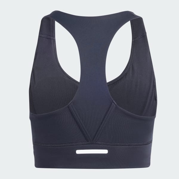 Negro Top Deportivo Run Pocket Soporte Medio