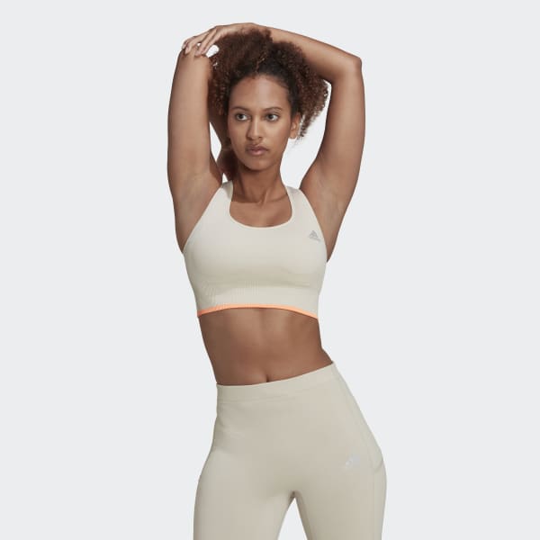 adidas Sportswear PADDED - Push-up bra - beige - Zalando.de