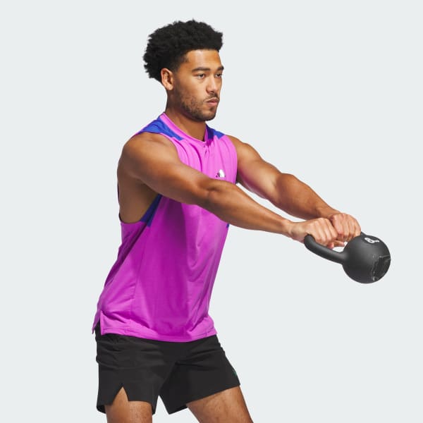 Adidas purple tank top shop