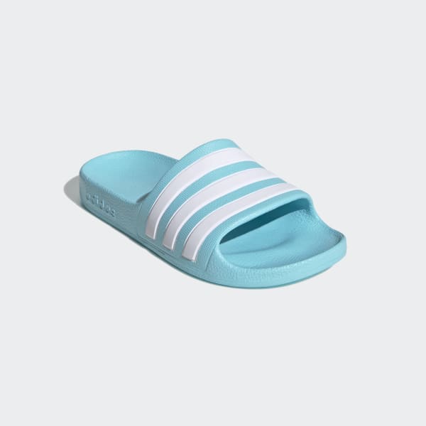 Adidas slides teal hotsell