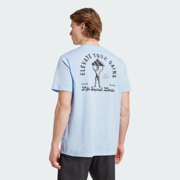 Azul Playera Graphic de entrenamiento Climacool Vintage