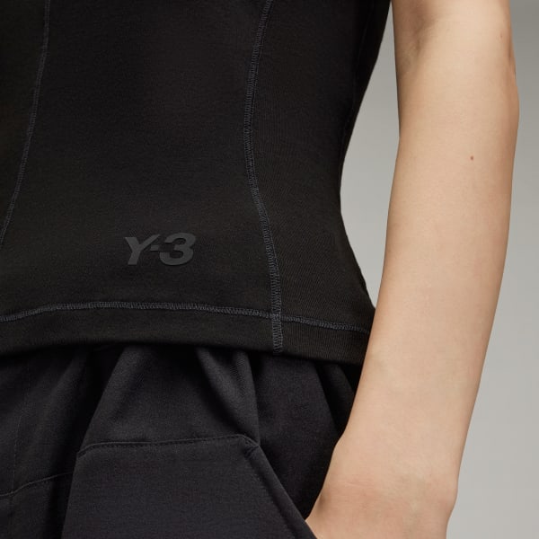 adidas Y-3 W Fitted Tank Top - Black | Free Shipping with