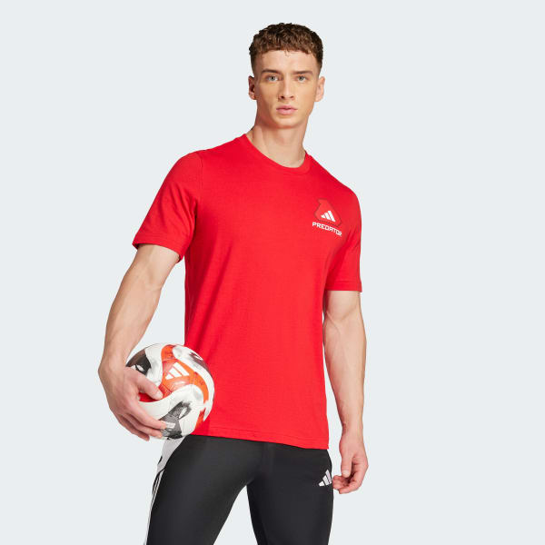 Rojo Remera Predator History Estampada