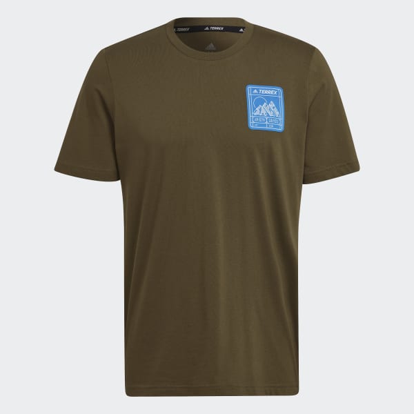 Verde Camiseta Terrex Patch Mountain Graphic AV574