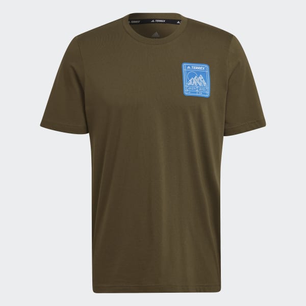Green Terrex Patch Mountain Graphic Tee AV574