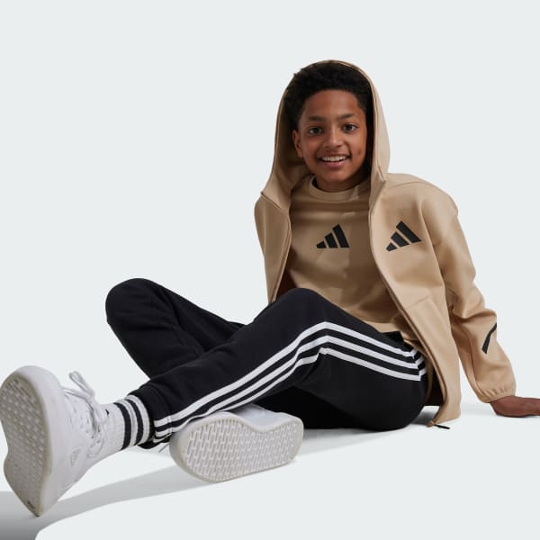 Beige adidas Z.N.E. Full-Zip Hooded Track Jacket
