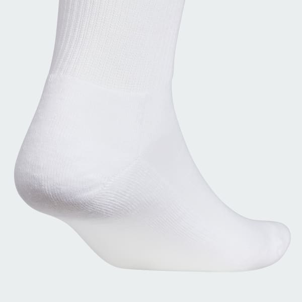 White 3-스트라이프 크루 양말