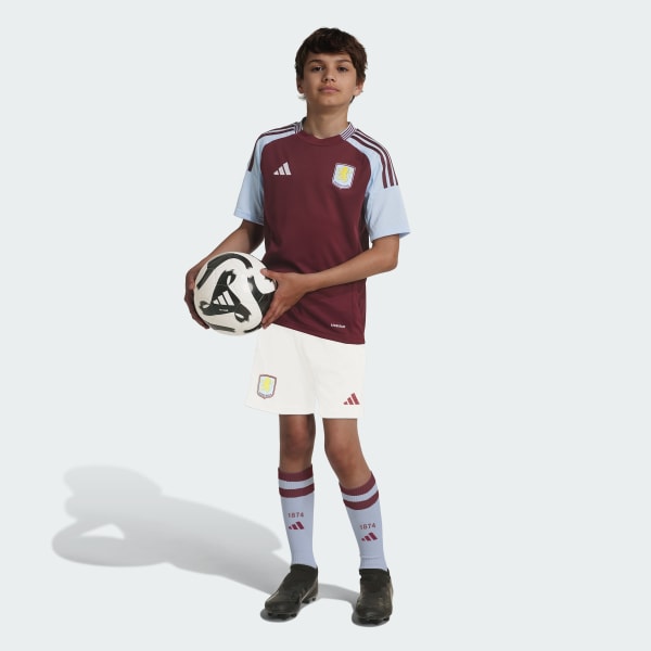 Burgundy Aston Villa FC 24/25 Kids hjemmebanetrøje