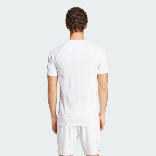 Blanco Polera Tennis Pro AEROREADY FreeLift Sin Costuras