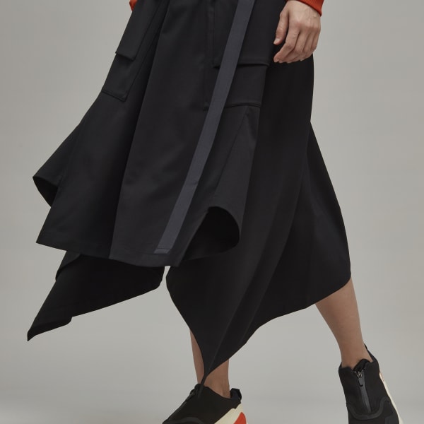 Black Y-3 Classic Refined Wool Skirt MMI05
