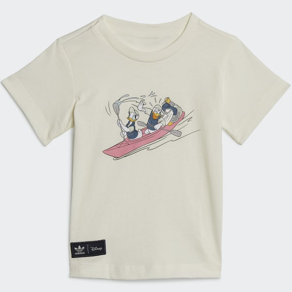 Blanco Conjunto camiseta y pantalón corto Disney Mickey and Friends