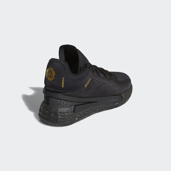 Derrick rose shoes black and gold deals