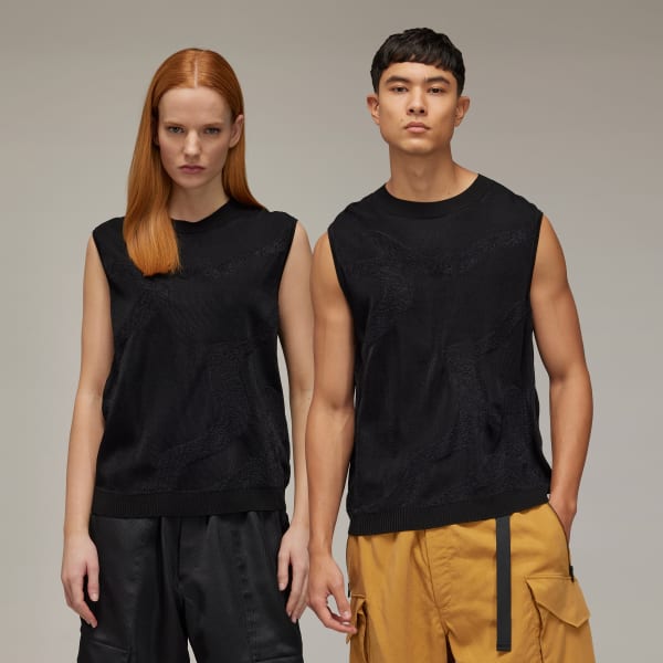 Preto Colete Malha Y-3