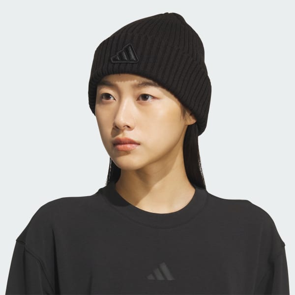 adidas Women's Altitude 2 Fold Beanie - Black | Free Shipping with