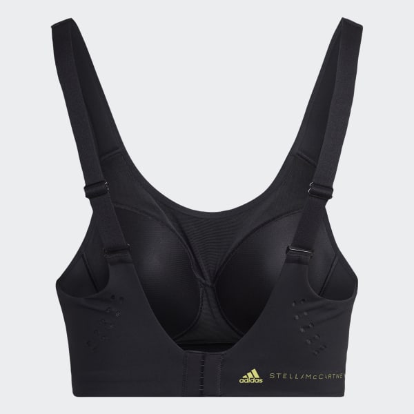 Adidas Womens Reversible T Strap Sports Bra Purple Black Large