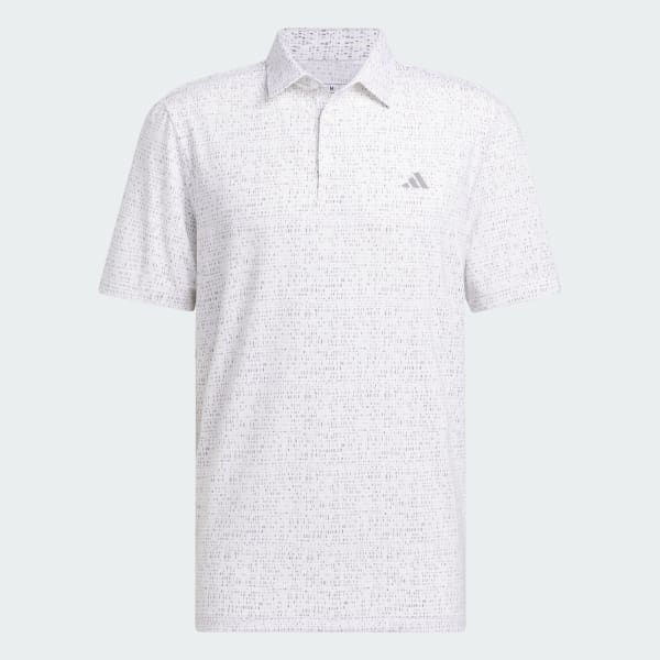 White Ultimate365 Power Grid Print Polo Shirt