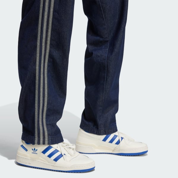 デニム・ジーパン ADIDAS Adicolor Loose Track Pants Denim Stone TF5D0007 Pants adidas Adicolor Loose Trackpant Denim Stone Indigo