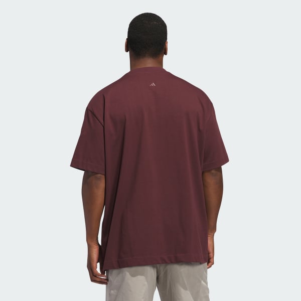 Burgundy adidas Basketball Tee (Gender Neutral)