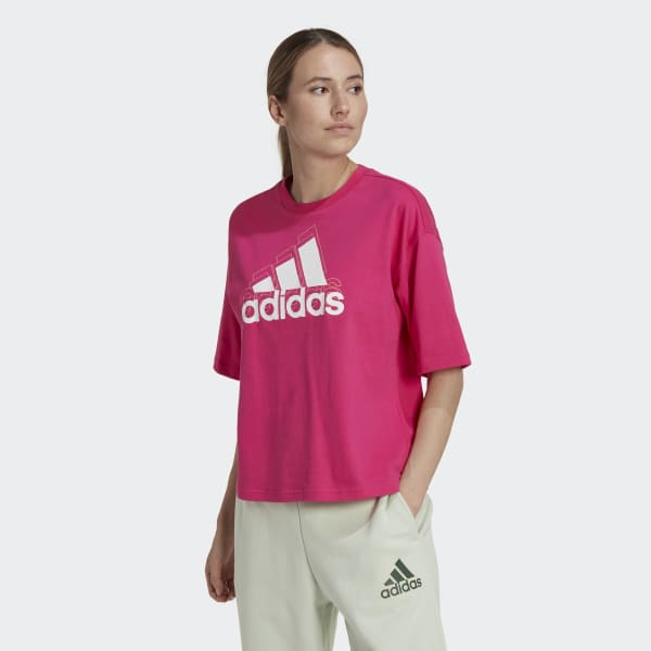 Rosa T-shirt Curta e Larga Essentials TC381