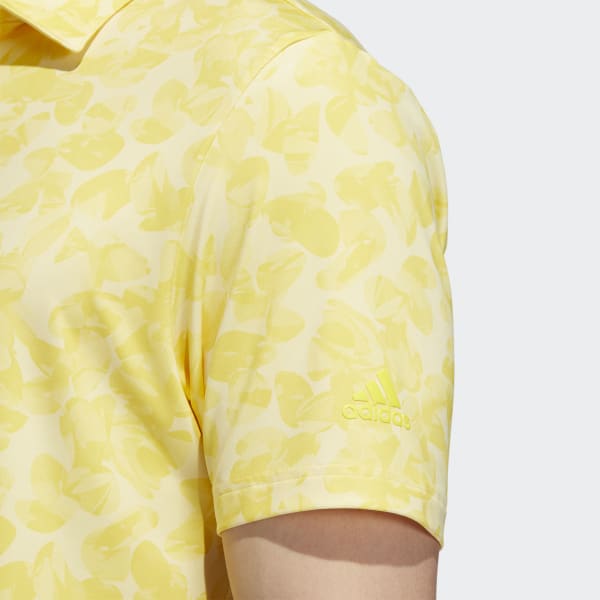 Żolty Prisma-Print Polo Shirt ZR010
