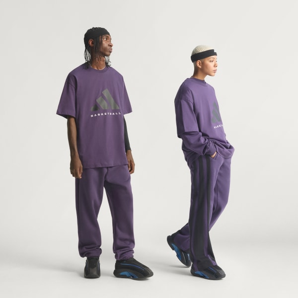 Morado Camiseta adidas Basketball (Unisex)