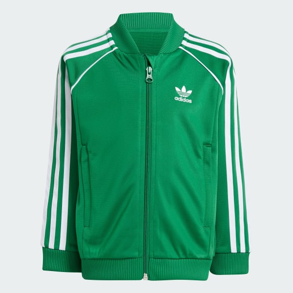 Boys adidas tracksuit green cheap