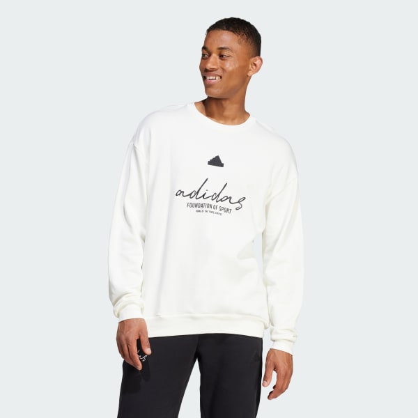 Blanc Sweat-shirt molleton Brand Love