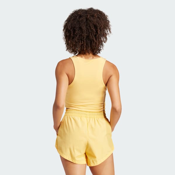 Yellow City Escape Crop Tank Top