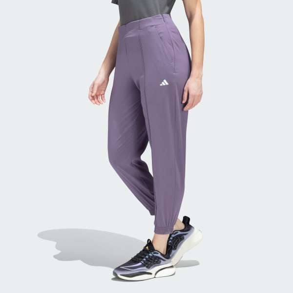 Purple AEROREADY Train Essentials Minimal Branding Woven Pants