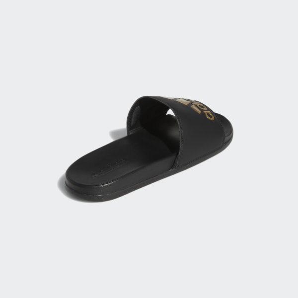 Black Adilette Comfort Slides LKO04