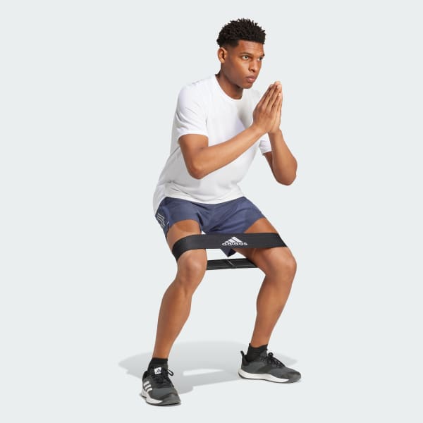 Blue Gym+ Training 3-Stripes Woven Shorts